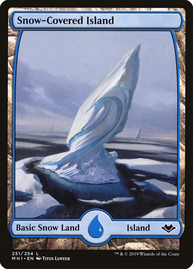 Snow-Covered Island (#251) (Full Art) - (Foil): Modern Horizons