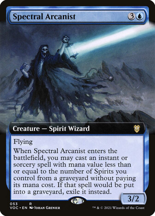 Spectral Arcanist (Extended Art): Crimson Vow Commander