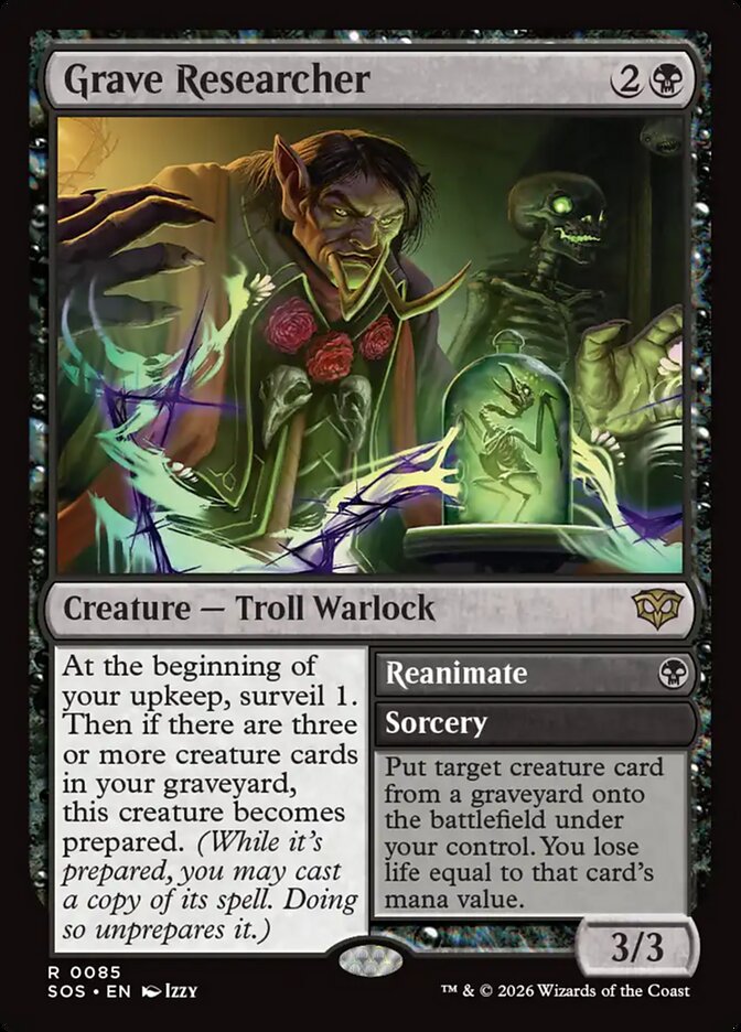 Grave Researcher // Reanimate: Secrets of Strixhaven
