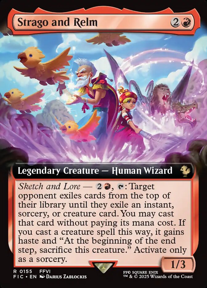 Strago and Relm (Extended Art): Final Fantasy Commander