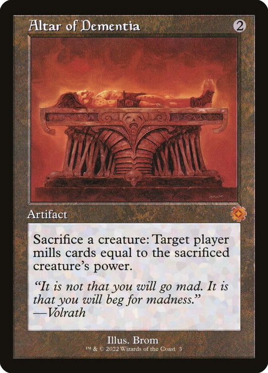 Altar of Dementia (#003) (Retro Frame) - (Foil): The Brothers' War Retro Artifacts