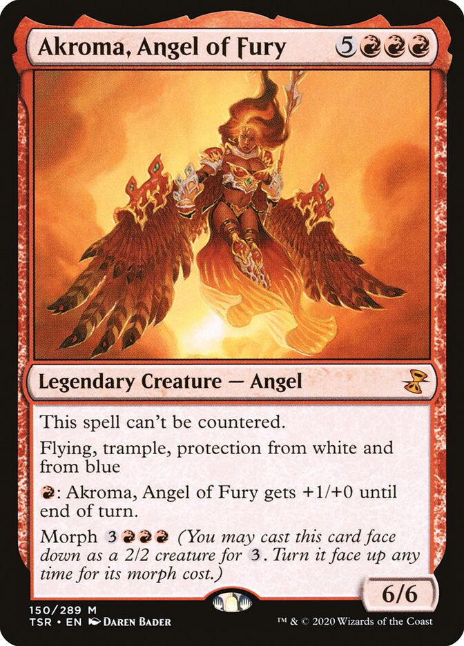 Akroma, Angel of Fury - (Foil): Time Spiral Remastered