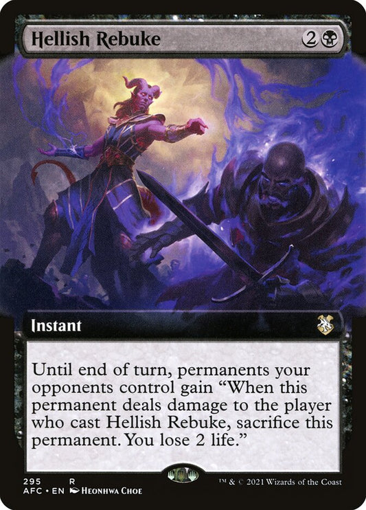 Hellish Rebuke (Extended Art): Forgotten Realms Commander