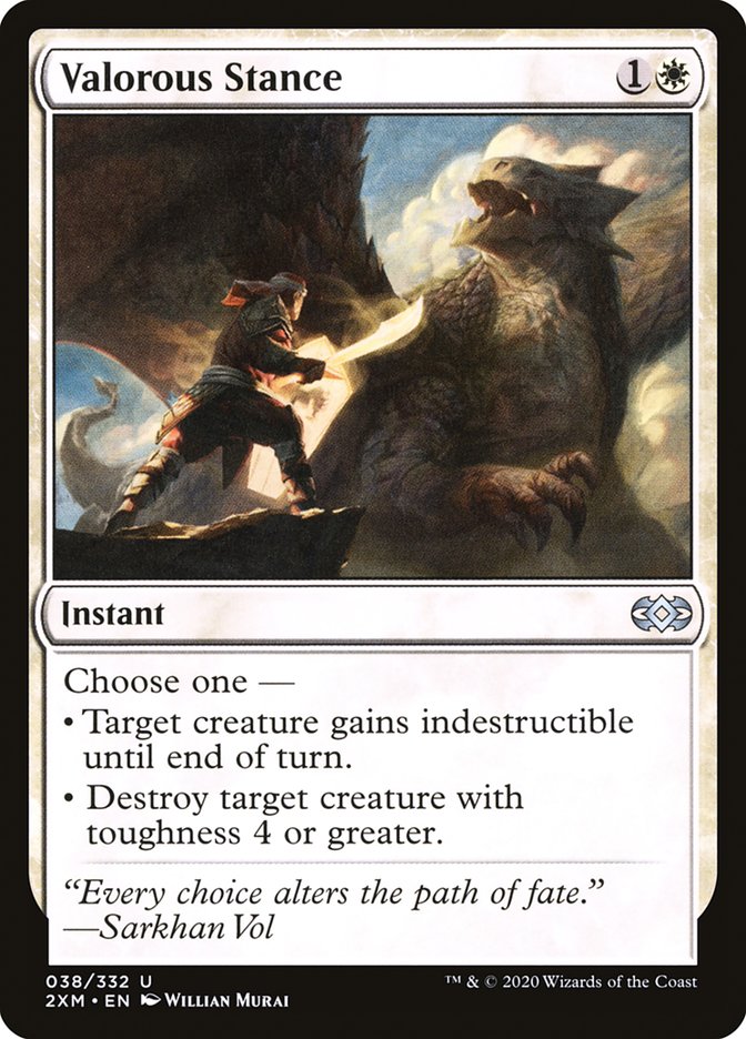 Valorous Stance - (Foil): Double Masters