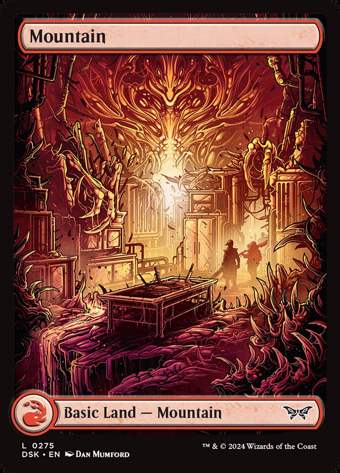 Mountain (#275) (Full Art) - (Foil): Duskmourn: House of Horror