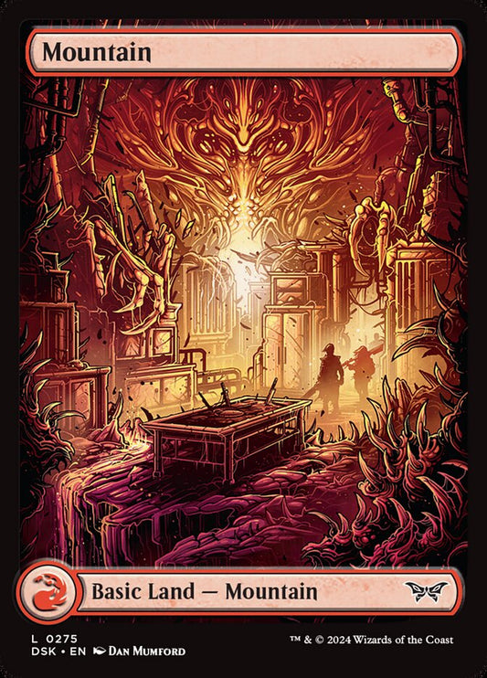 Mountain (#275) (Full Art) - (Foil): Duskmourn: House of Horror