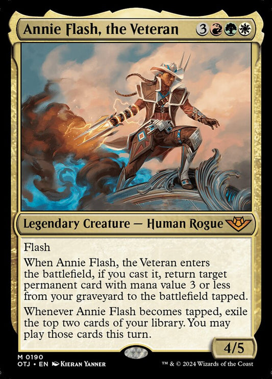 Annie Flash, the Veteran - (Foil): Outlaws of Thunder Junction