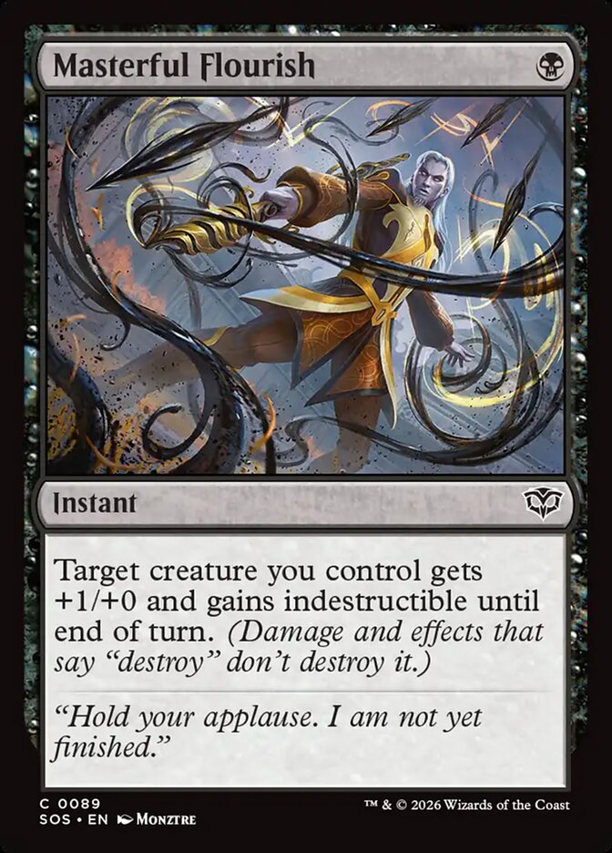 Masterful Flourish - (Foil): Secrets of Strixhaven