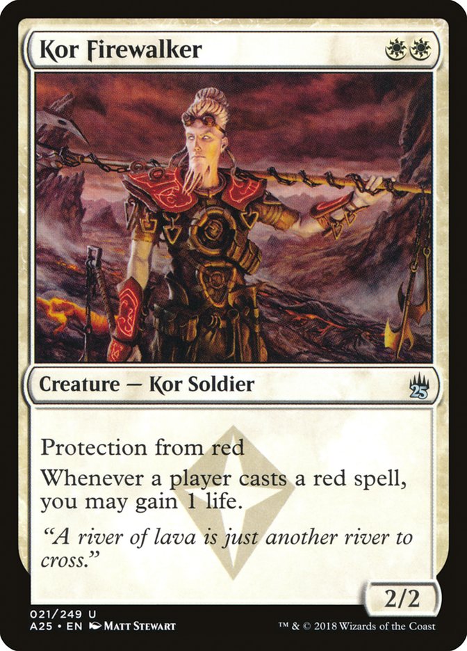 Kor Firewalker - (Foil): Masters 25