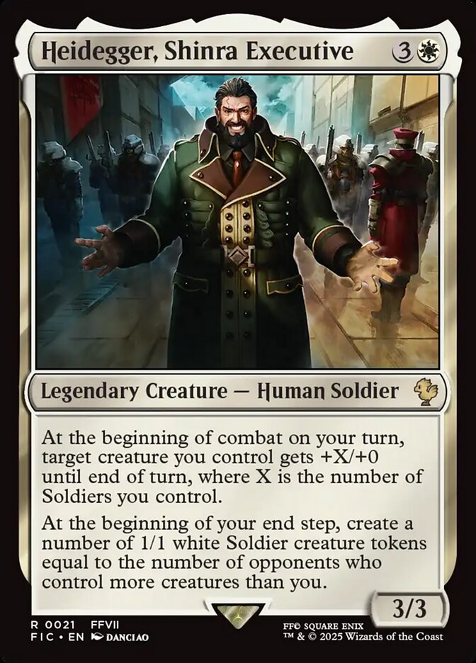 Heidegger, Shinra Executive: Final Fantasy Commander