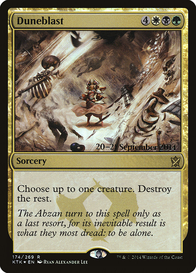 Duneblast (Prerelease) (Khans of Tarkir) - (Foil): Khans of Tarkir Promos