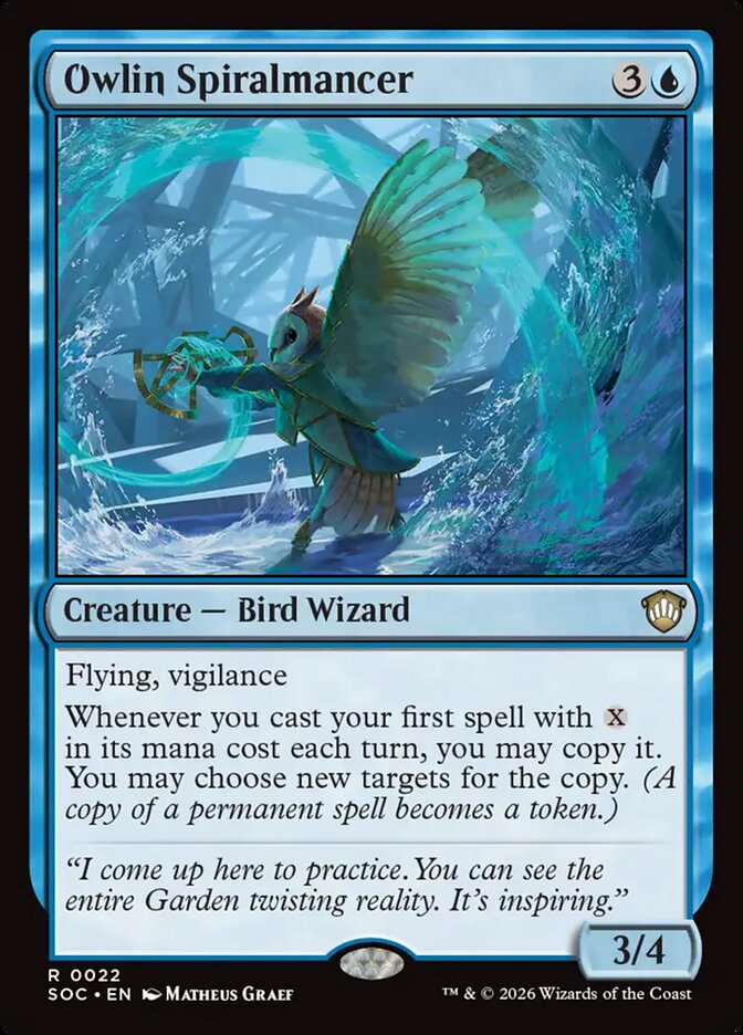 Owlin Spiralmancer: Secrets of Strixhaven Commander