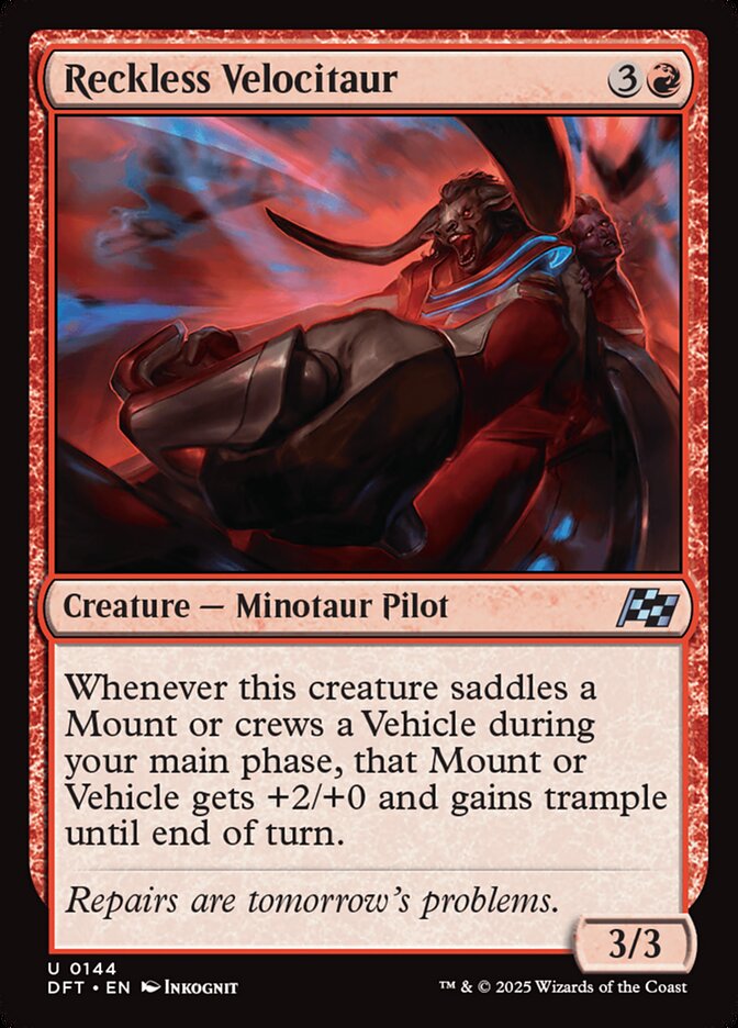 Reckless Velocitaur - (Foil): Aetherdrift