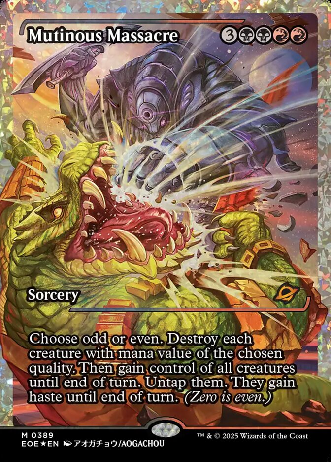Mutinous Massacre (Showcase) (Fracture Foil) - (Foil): Edge of Eternities
