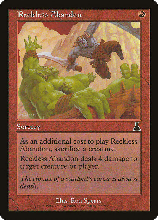 Reckless Abandon: Urza's Destiny