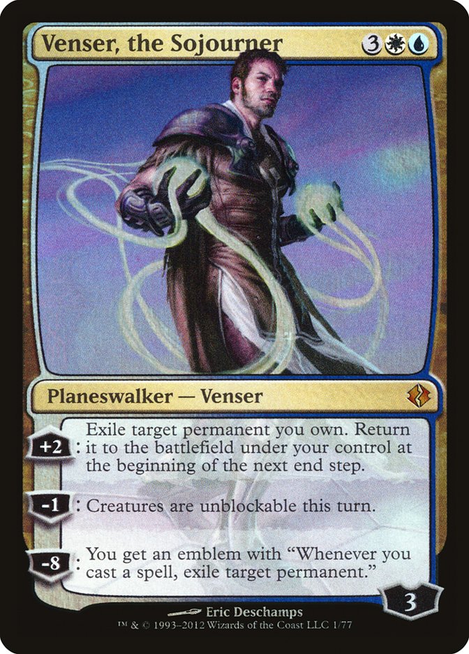 Venser, the Sojourner - (Foil): Duel Decks: Venser vs. Koth