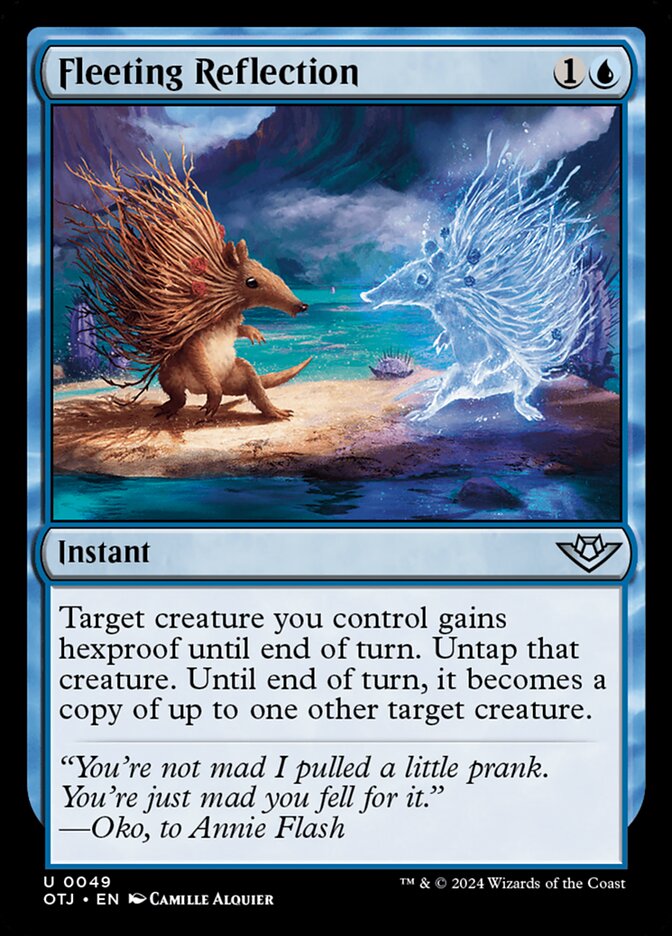 Fleeting Reflection - (Foil): Outlaws of Thunder Junction