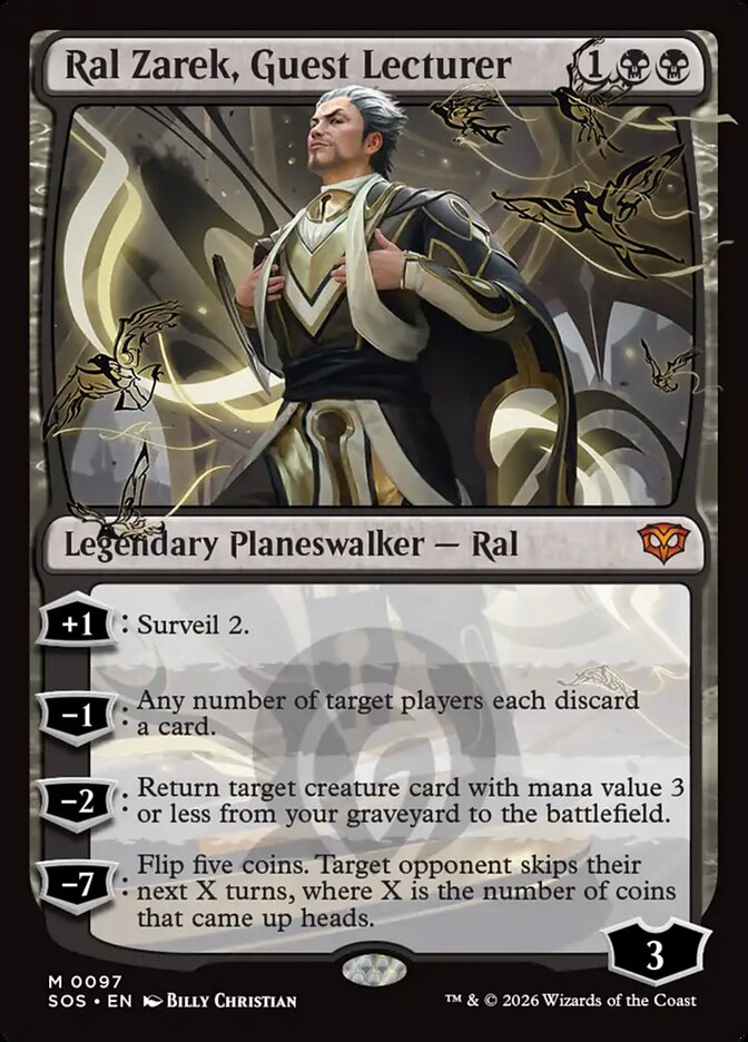 Ral Zarek, Guest Lecturer - (Foil): Secrets of Strixhaven