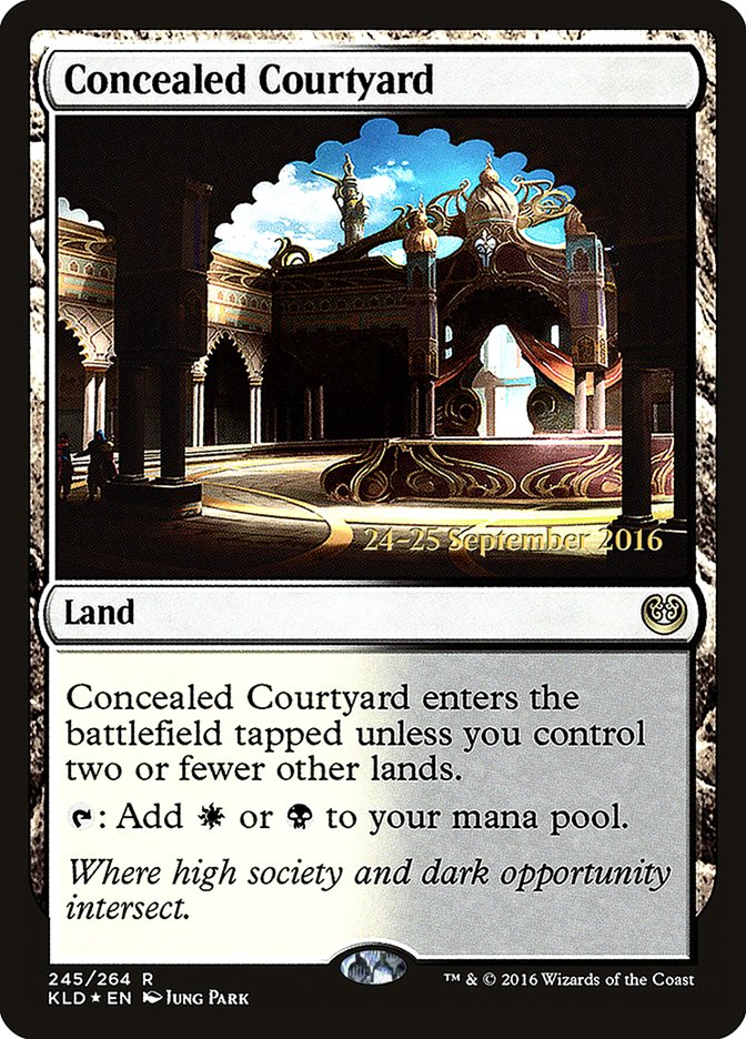 Concealed Courtyard (Prerelease) (Kaladesh) - (Foil): Kaladesh Promos