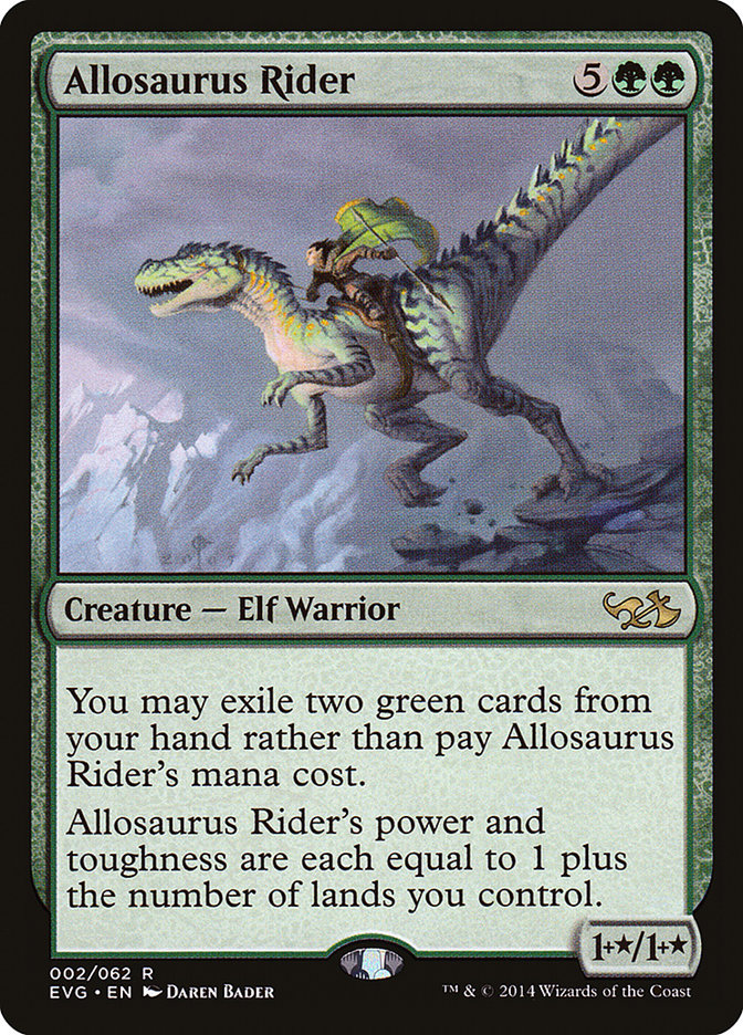 Allosaurus Rider: Duel Decks Anthology: Elves vs. Goblins