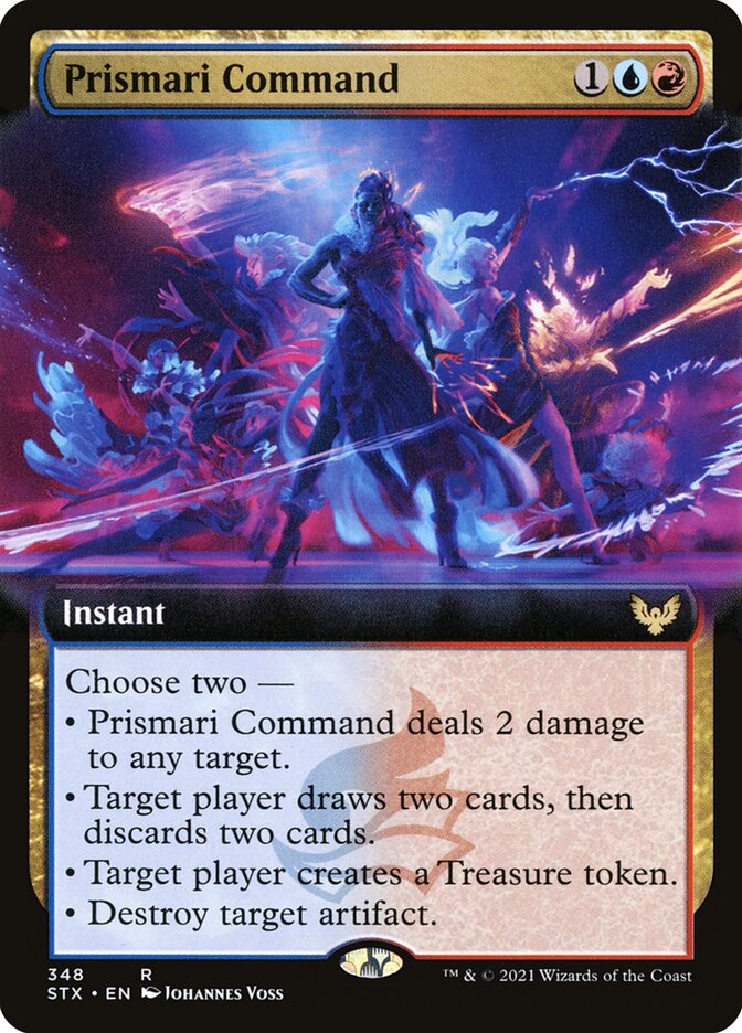 Prismari Command (Extended Art) - (Foil): Strixhaven: School of Mages