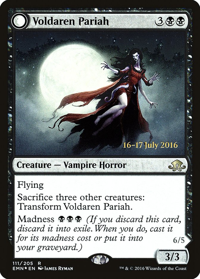 Voldaren Pariah // Abolisher of Bloodlines (Prerelease) (Eldritch Moon) - (Foil): Eldritch Moon Promos