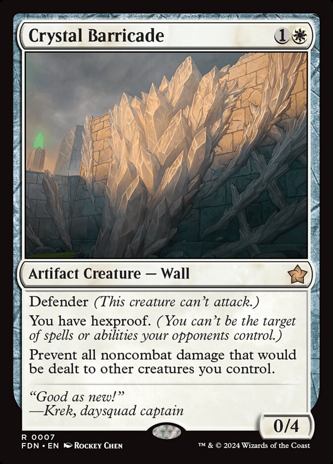 Crystal Barricade: Foundations