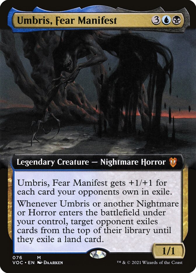 Umbris, Fear Manifest (Extended Art): Crimson Vow Commander