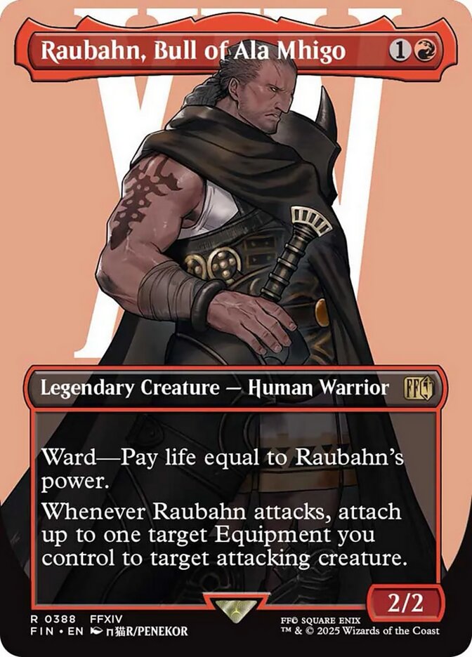 Raubahn, Bull of Ala Mhigo (#388) (Borderless) - (Foil): Final Fantasy