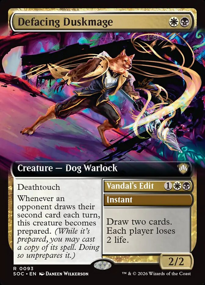 Defacing Duskmage // Vandal's Edit: Secrets of Strixhaven Commander