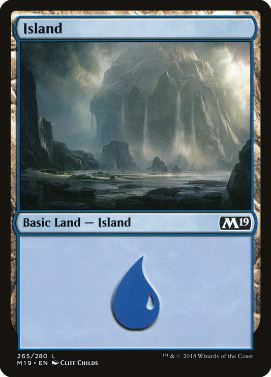 Island (#265) - (Foil): Core Set 2019