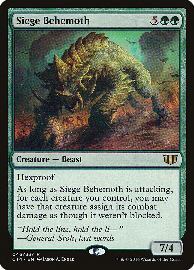Siege Behemoth: Commander 2014