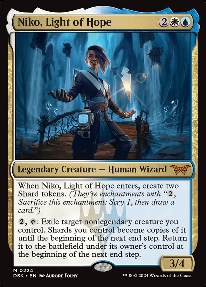 Niko, Light of Hope - (Foil): Duskmourn: House of Horror