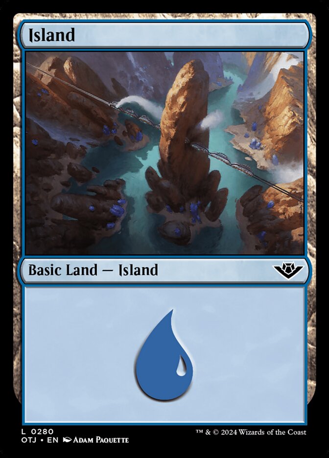 Island (#280) - (Foil): Outlaws of Thunder Junction