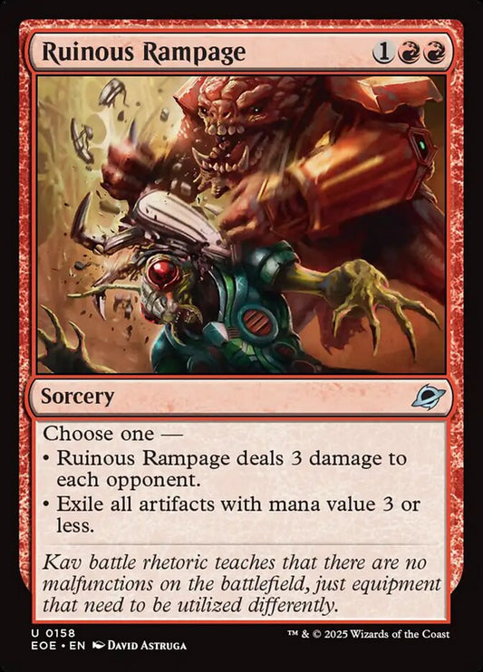 Ruinous Rampage - (Foil): Edge of Eternities