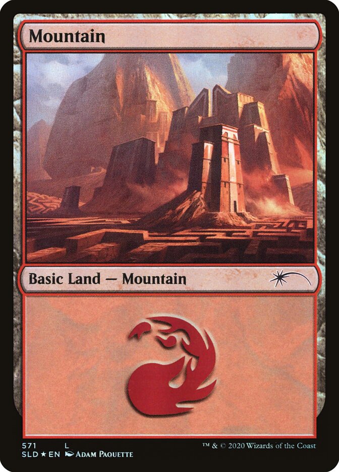 Mountain (Secret Lair) (#571) - (Foil): Secret Lair Drop