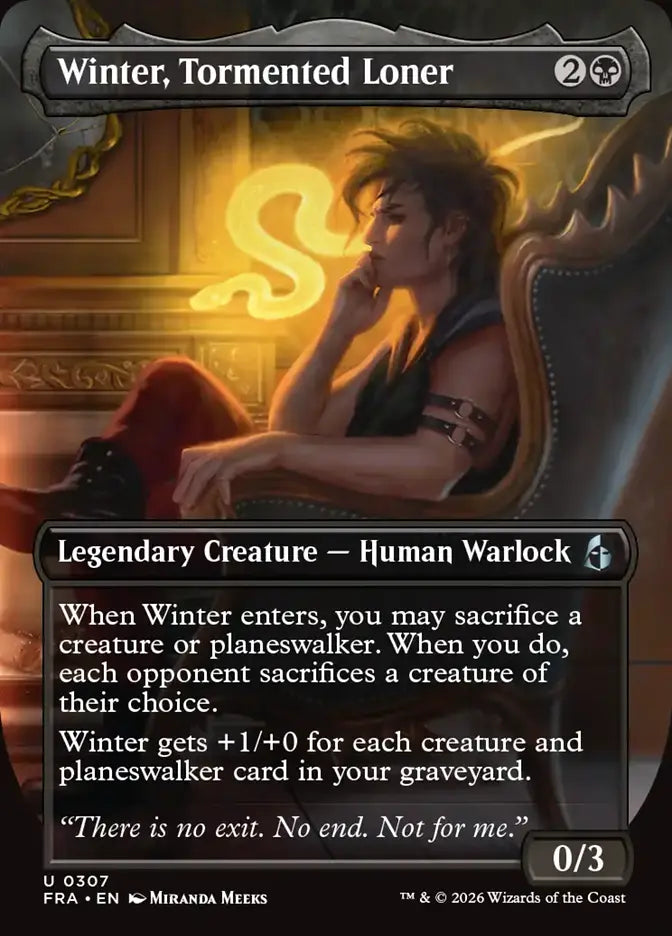 Winter, Tormented Loner (Borderless) (#307)