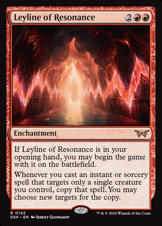 Leyline of Resonance - (Foil): Duskmourn: House of Horror