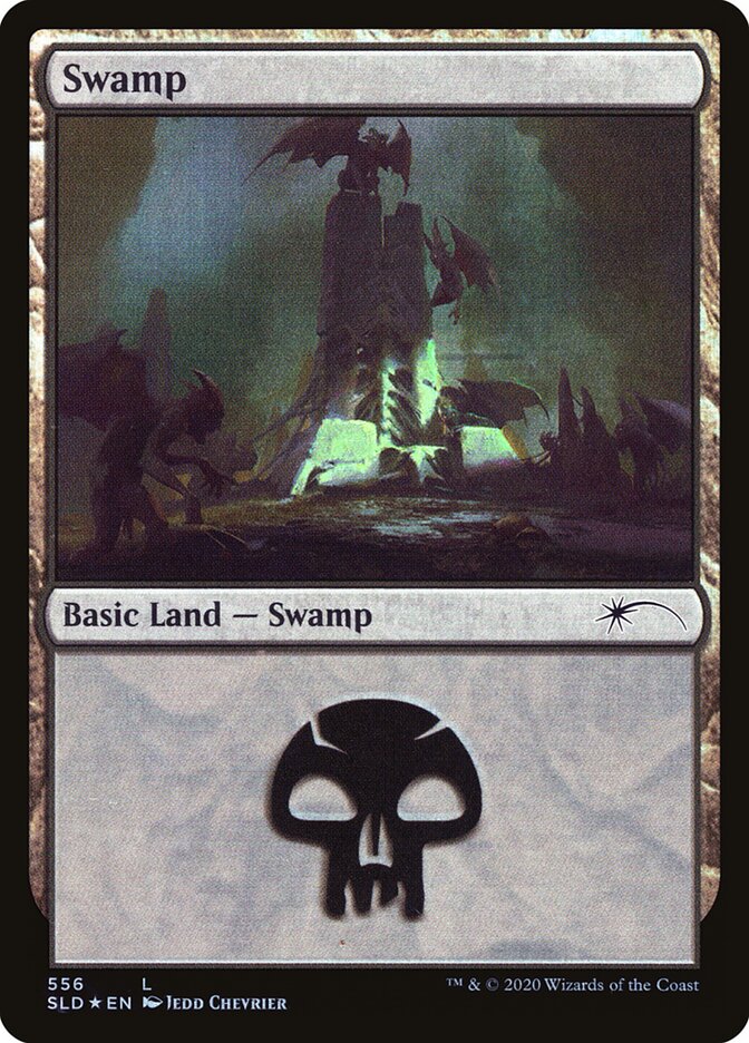 Swamp (Secret Lair) (#556) - (Foil): Secret Lair Drop