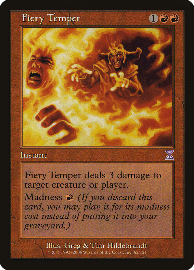 Fiery Temper - (Foil): Time Spiral Timeshifted