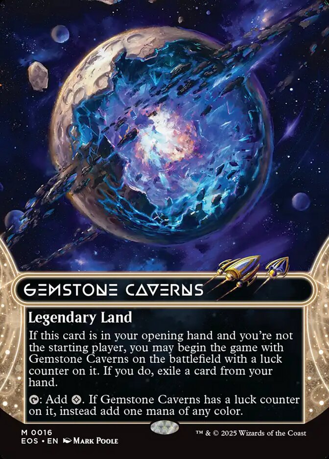 Gemstone Caverns (#016) (Borderless): Edge of Eternities: Stellar Sights