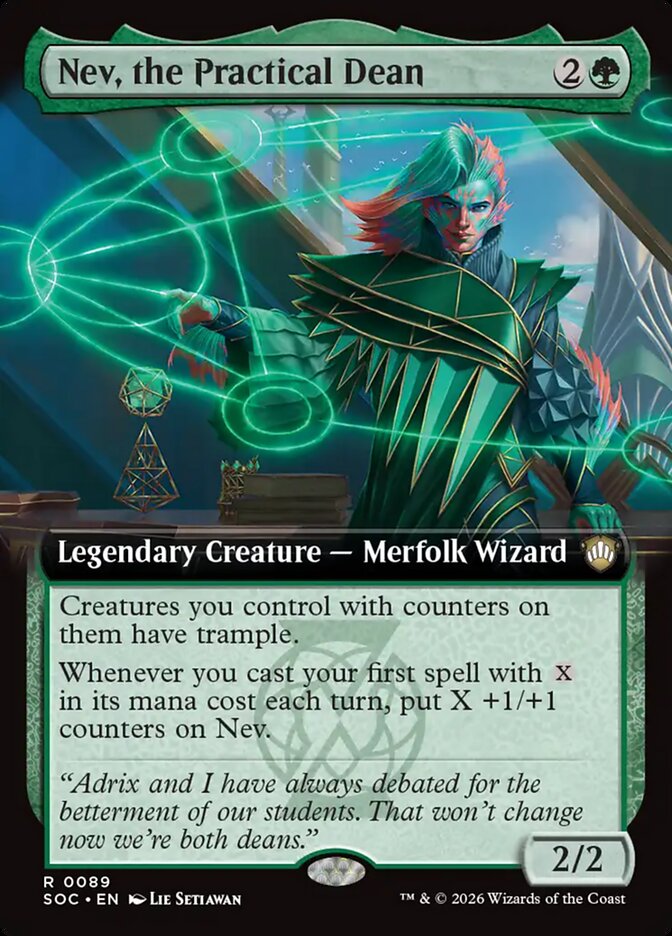 Nev, the Practical Dean: Secrets of Strixhaven Commander