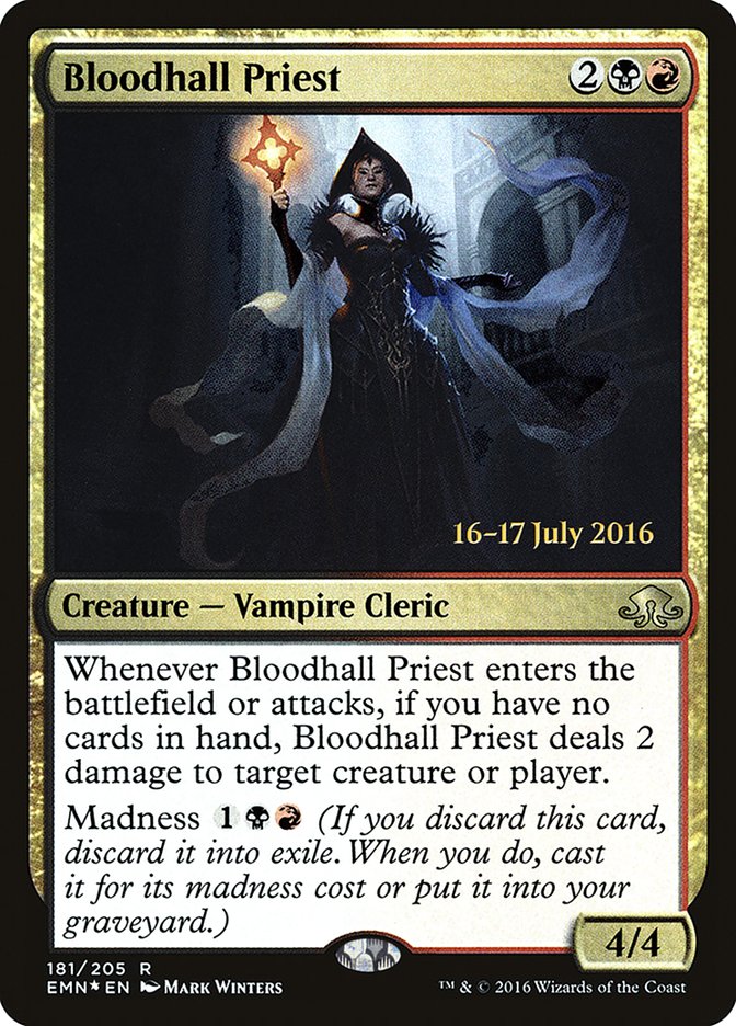 Bloodhall Priest (Prerelease) (Eldritch Moon) - (Foil): Eldritch Moon Promos