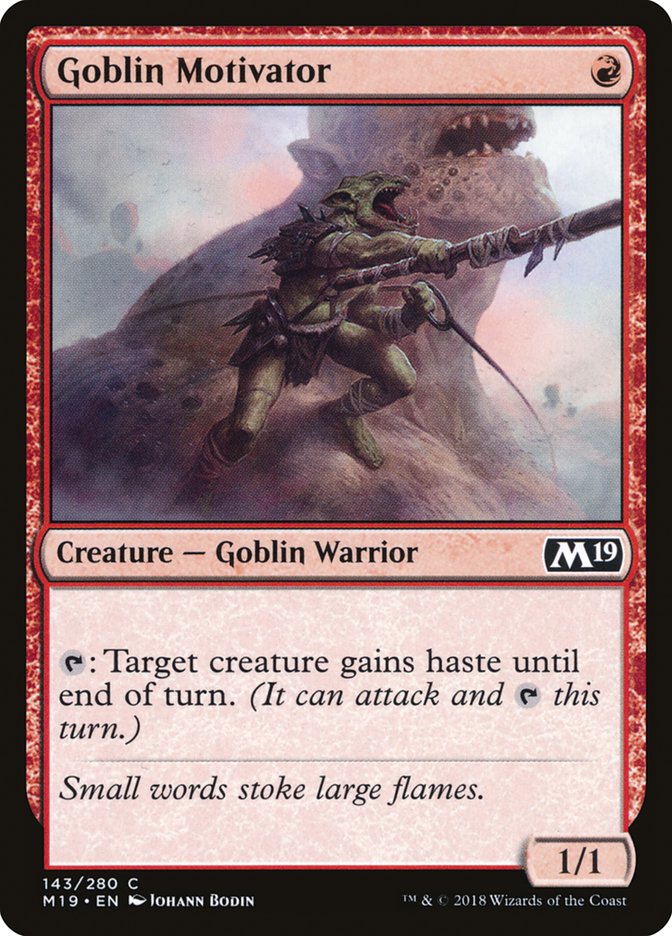 Goblin Motivator - (Foil): Core Set 2019