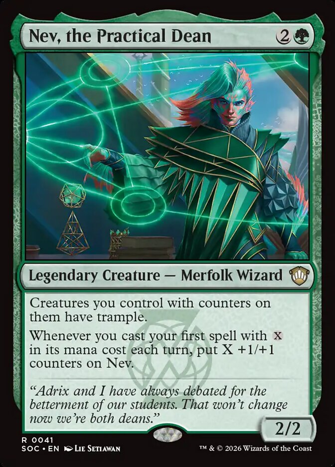 Nev, the Practical Dean: Secrets of Strixhaven Commander
