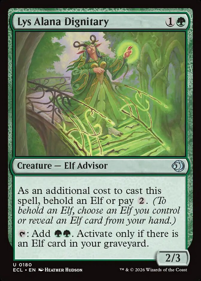 Lys Alana Dignitary - (Foil): Lorwyn Eclipsed