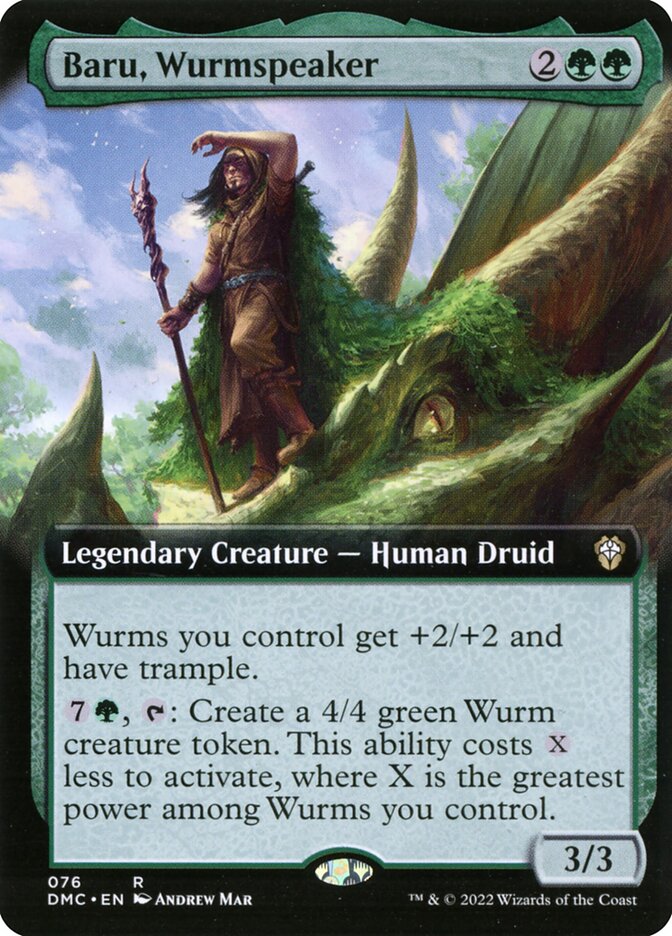 Baru, Wurmspeaker (Extended Art): Dominaria United Commander
