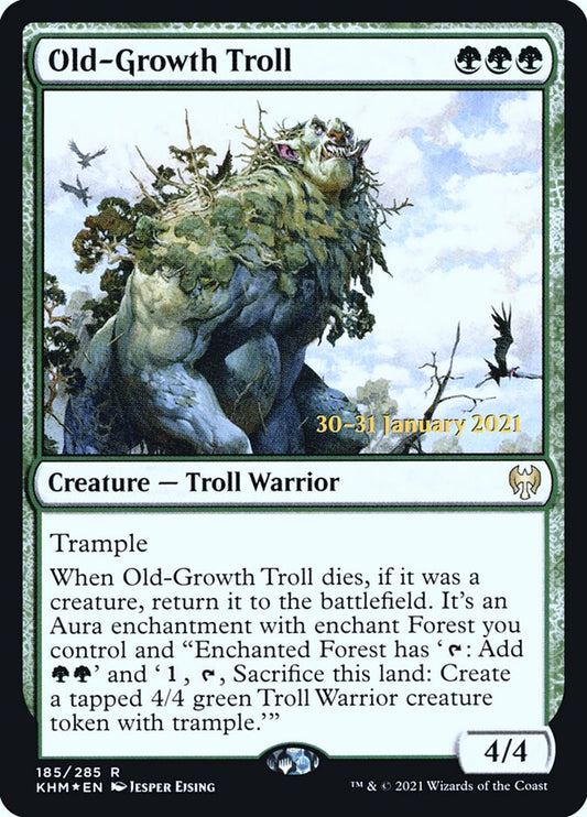 Old-Growth Troll (Prerelease) (Kaldheim) - (Foil): Kaldheim Promos