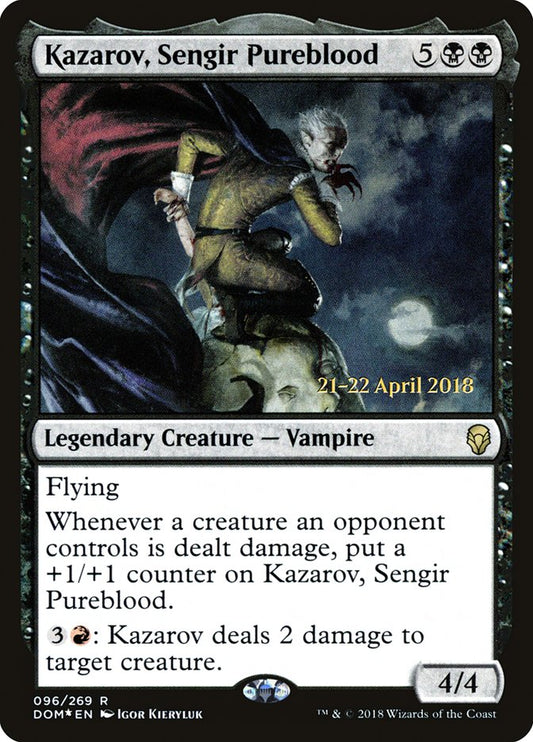 Kazarov, Sengir Pureblood (Prerelease) (Dominaria) - (Foil): Dominaria Promos