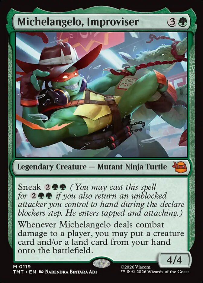 Michelangelo, Improviser: Teenage Mutant Ninja Turtles